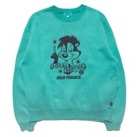 LOCAL SERVICE PIGMENT DYE SWEAT ft. GRINDLODGE Teal
