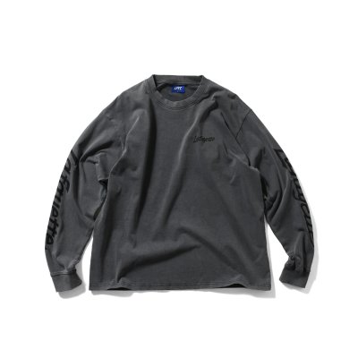 画像1: Sleeve Logo Washed L/S Tee Gray