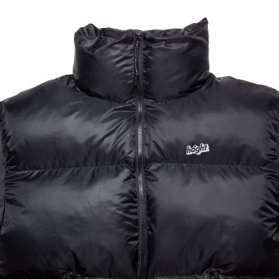 画像2: Stand Collar Padded Jacket Black