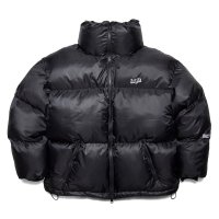 Stand Collar Padded Jacket Black