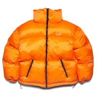 Stand Collar Padded Jacket Orange