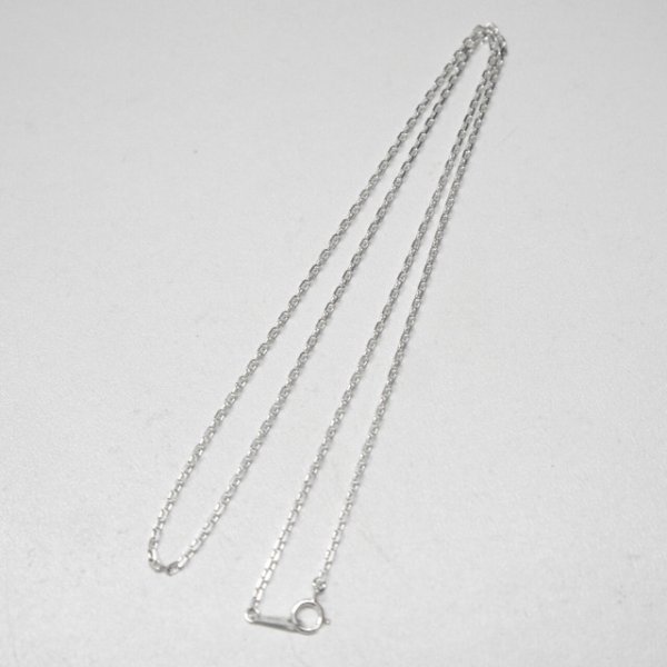 画像1: Basic Skinny Silver Chain 50cm (1)