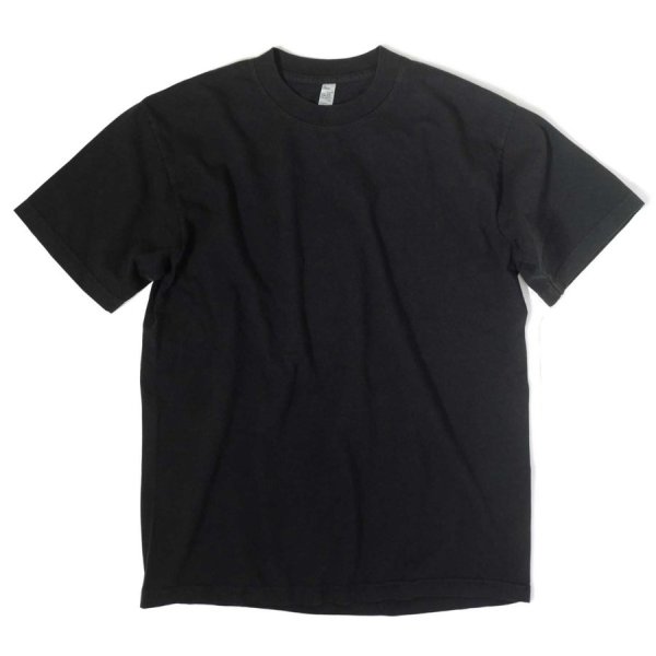 画像1: 6.5oz Garment Dye S/S T-Shirts Black (1)