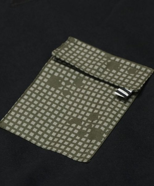 画像3: N.Camo Flap Pocket Crew Neck Black (3)