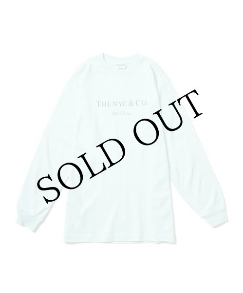 画像1: Heavy weight L/S Tee "NYC&Co" Aqua (1)