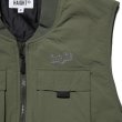 画像2: Nylon Padded Vest Olive (2)