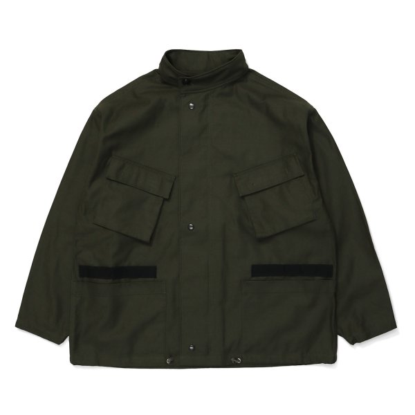 画像1: Back Satin Protective Custom Jacket  "BANDIT" Olive (1)
