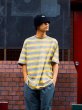 画像6: Border Tee Gray x Yellow (6)