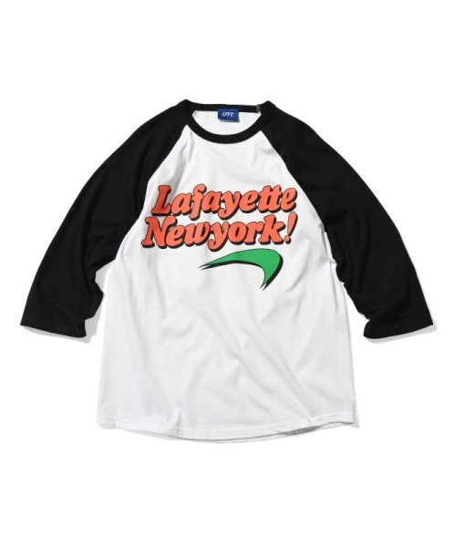 画像1: Pleasure Raglan Sleeve Tee Black (1)