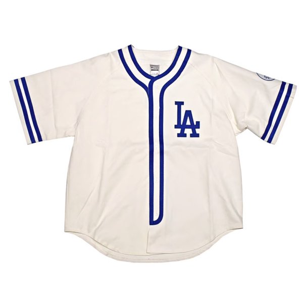 画像1: Cotton Baeseball Shirt LA (1)