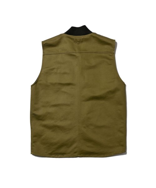画像4: Tonal Multi Pocket Vest Brown (4)