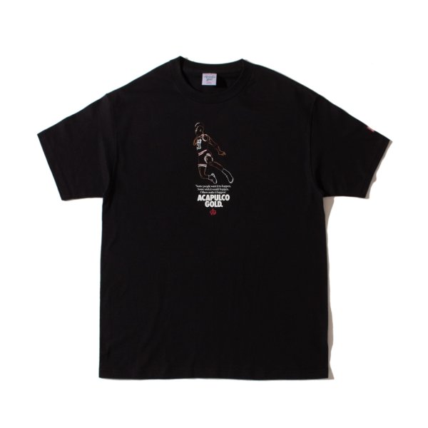 画像1: FOLLOW THE LEADER TEE Black x Red (1)