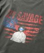 画像3: x 21SAVAGE / AMERICAN FLAGS TEE Vintage Black (3)