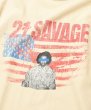 画像3: x 21SAVAGE / AMERICAN FLAGS TEE Ivory (3)