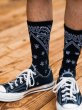 画像8: x YARZ /PAISLEY SOCKS Black (8)