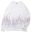 画像1: FLAMES LS Tee White (1)