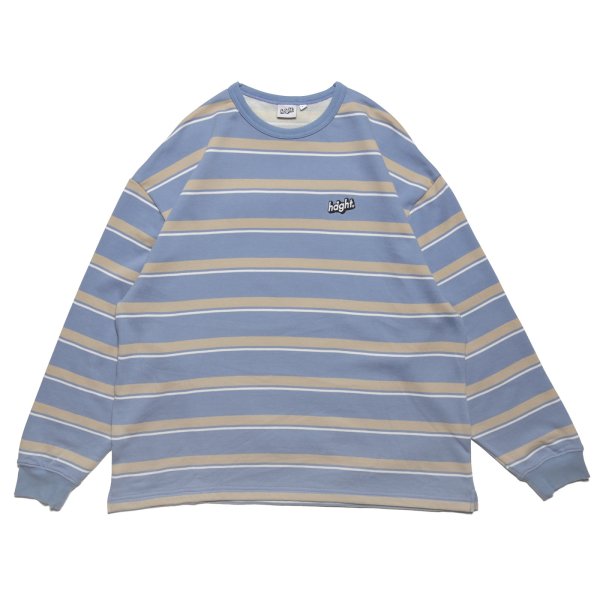 画像1: BORDER SWEAT Light Blue (1)