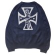 画像5: Good Bad Cross Cardigan Navy (5)