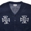 画像2: Good Bad Cross Cardigan Navy (2)