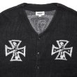 画像2: Good Bad Cross Cardigan Black (2)