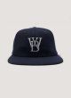 画像1: Classic WB Logo Wool Cap Navy (1)