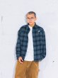 画像8: x Colin Stevens / CHECK FLANNEL SHIRT Navy (8)