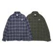 画像6: x Colin Stevens / CHECK FLANNEL SHIRT Navy (6)