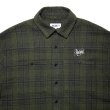 画像2: x Colin Stevens / CHECK FLANNEL SHIRT Olive (2)