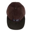 画像3: Two-Tone Cord 6 Panel Cap Brown/Forest  (3)