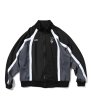 画像1: Striped Jersey Track Jacket Black (1)