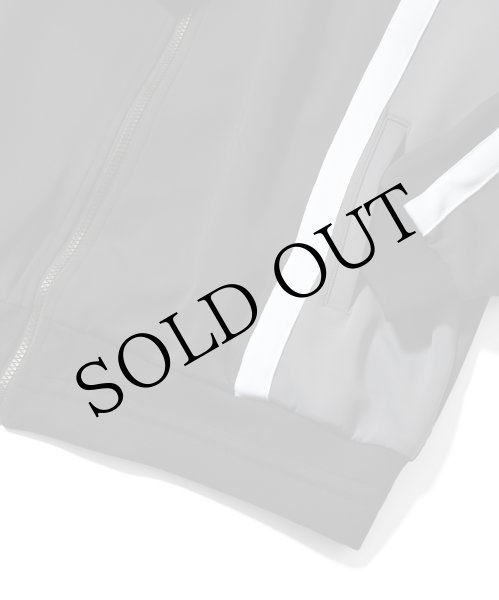 画像3: Striped Jersey Track Jacket Black (3)