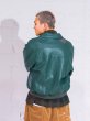 画像10: PU Leather Jacket Green (10)