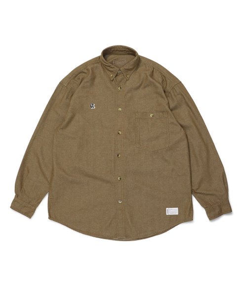 画像1: OE Denim L/S BD Shirt  Brown (1)