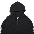 画像2: x CASPER / Flames Logo Zip Hoodie Black (2)