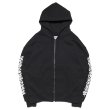 画像1: x CASPER / Flames Logo Zip Hoodie Black (1)