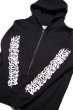 画像4: x CASPER / Flames Logo Zip Hoodie Black (4)