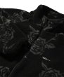 画像2: Rose Allover Patterned Fleese Jacket Black (2)