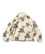 画像6: Rose Allover Patterned Fleese Jacket Natural (6)