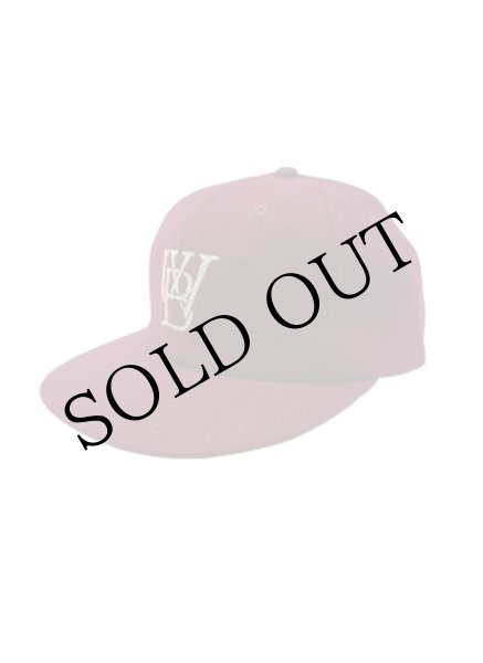 画像1: Classic WB Logo Wool Cap Burgundy (1)