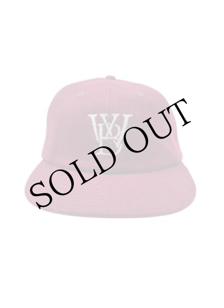 画像2: Classic WB Logo Wool Cap Burgundy (2)