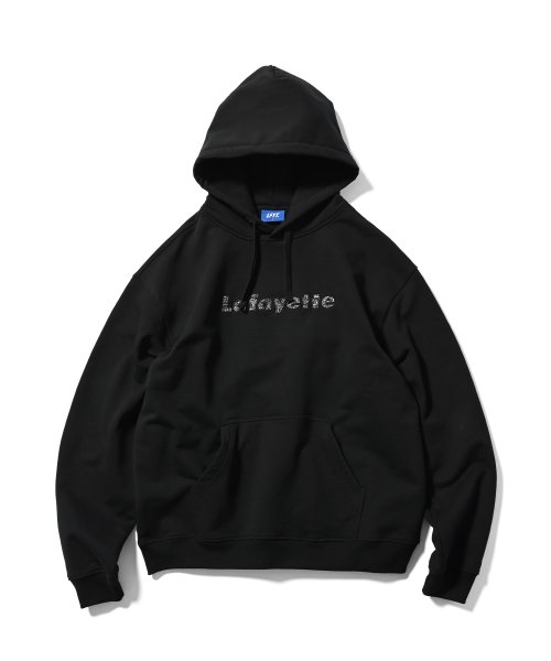 画像1: Lafayette Paisley Logo Hoodie Black (1)