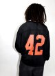 画像11: 42 Mesh Football LS Shirts Black/Orange (11)