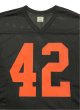 画像2: 42 Mesh Football LS Shirts Black/Orange (2)