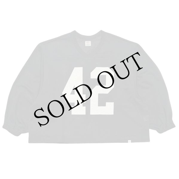 画像1: 42 Mesh Football LS Shirts Black (1)