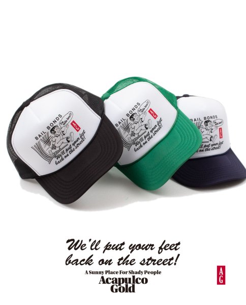 画像3: Bail Bond Trucker Cap Green (3)