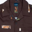 画像2: x RAW / Papers Open Collar Shirt Brown (2)