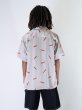 画像8: x RAW / Logo Open Collar Shirt Natural (8)