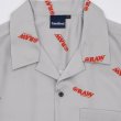 画像2: x RAW / Logo Open Collar Shirt Natural (2)