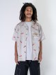 画像7: x RAW / Logo Open Collar Shirt Natural (7)