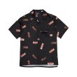画像1: x RAW / Papers Open Collar Shirt Black (1)